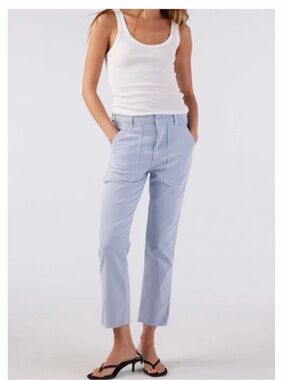 NEW AMO Easy Army Trouser in Sky Blue Size 25